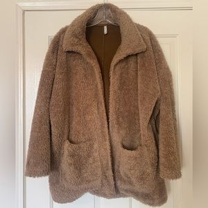 Z SUPPLY Sherpa Teddy Bear Coat - Toffee